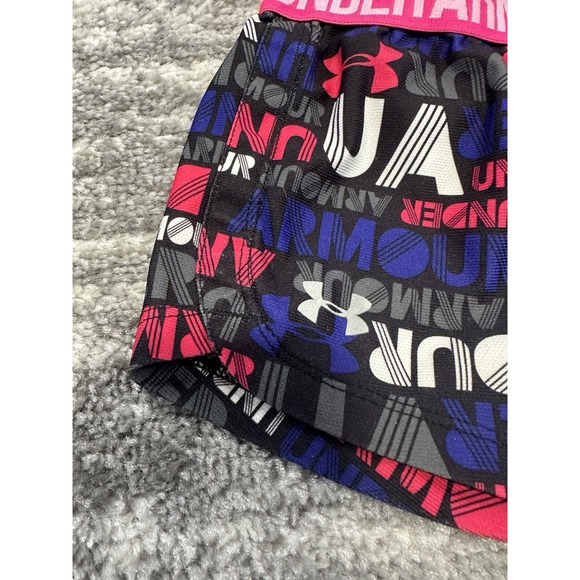 Toddler Girl Under Armour Script Logo Shorts Size 2T - Picture 2 of 7